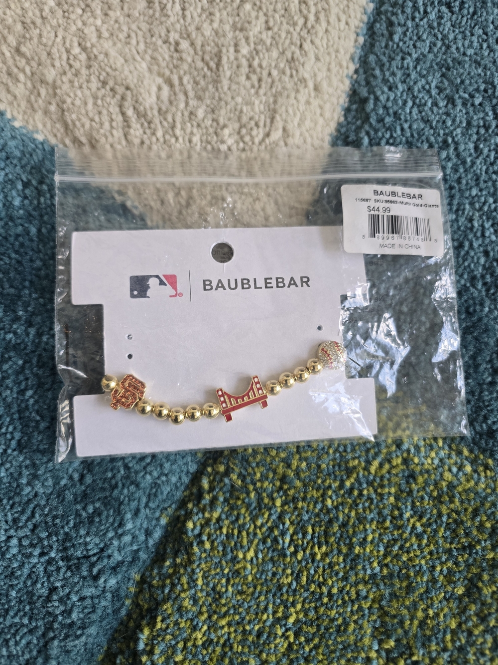 SF Giants Charm Bracelet